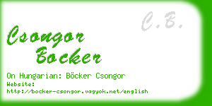 csongor bocker business card
